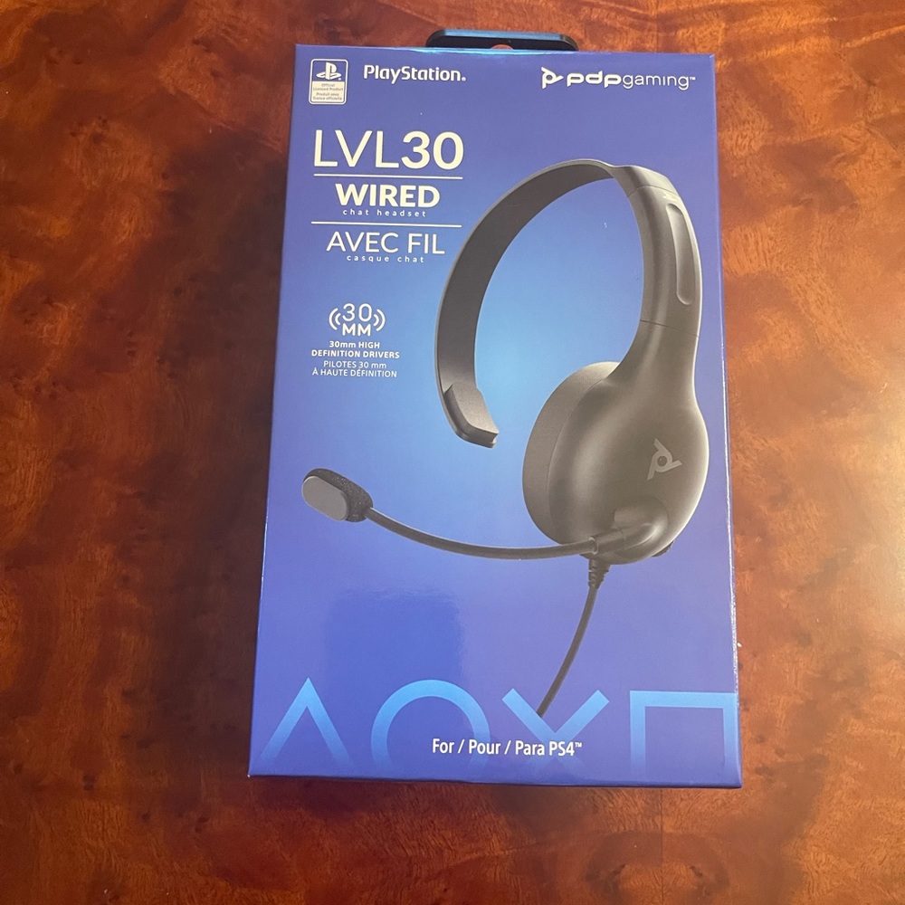 Playstation wired headset.